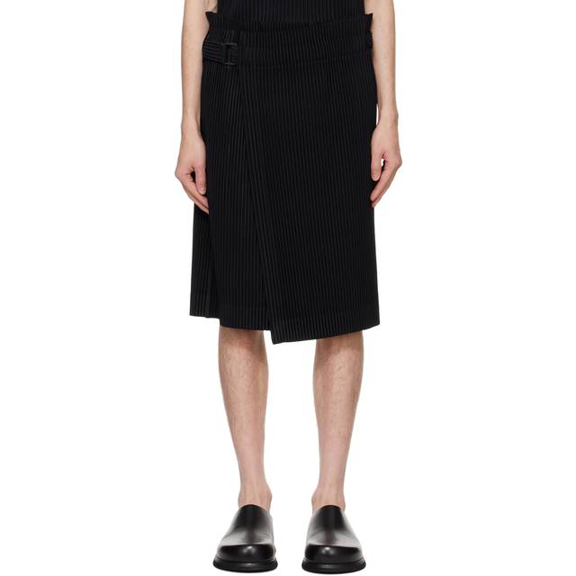 HOMME PLISSÉ ISSEY MIYAKE Black Pleats Bottoms 2 Midi Skirt - 15-BLACK - UNI