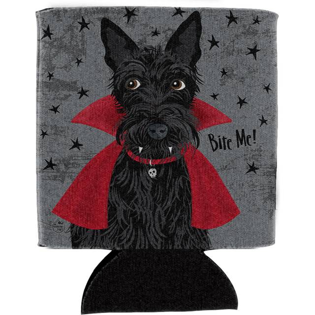 """""Caroline's Treasures Halloween Vampire Scottie Can or Bottle Hugger cold-beverage-koozies  CC  Multicolor"""""