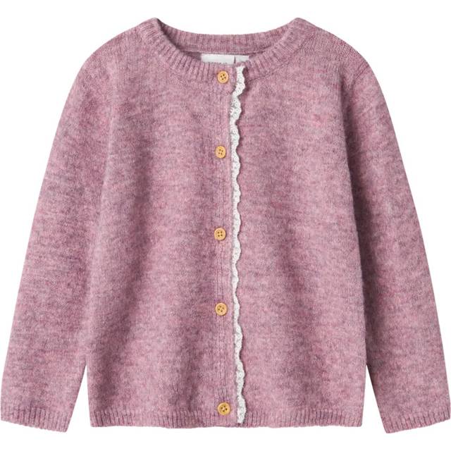 Name it baby - Cardigan nbfRikimmi LS Knit Card - Lila