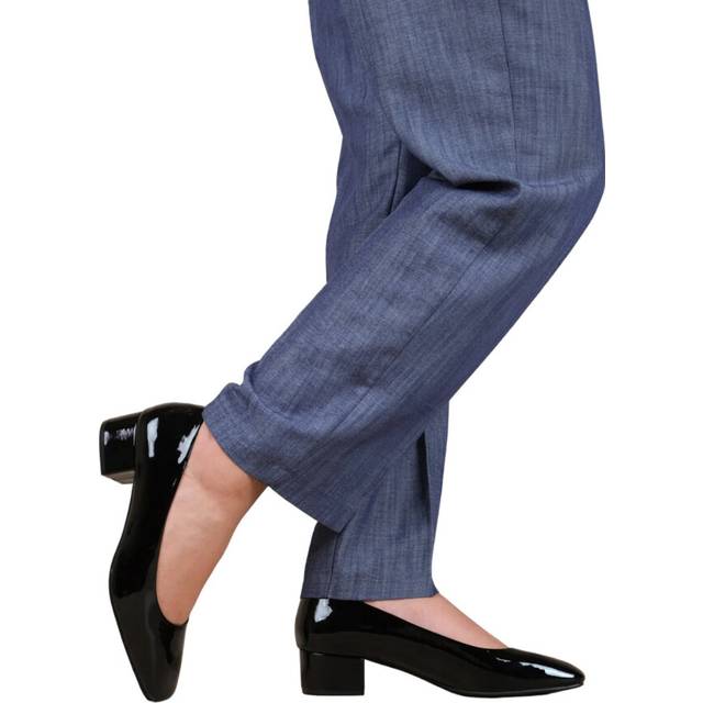 Where's That From Womens/Ladies Seattle Wide Low Block Heel Court Shoes 4 UK Wide svart