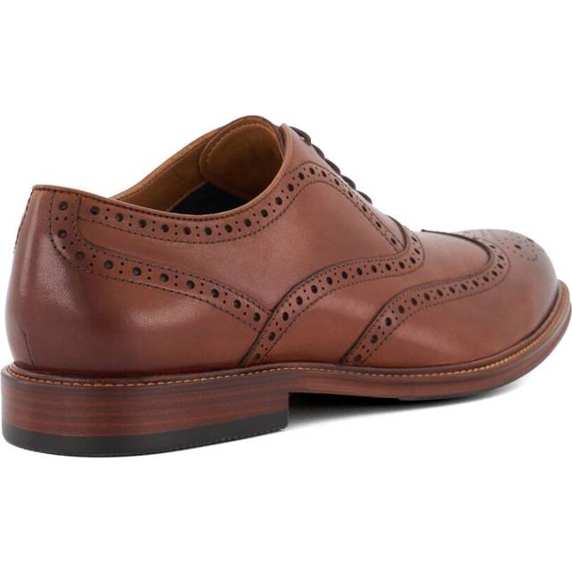 Dune London Mens Solihull - - Wing-Tip Brogues - Tan Leather (archived) - Size UK 11