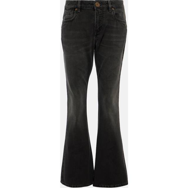 Cropped Fit Bootcut Denims with Belt Loops size 42 (42)