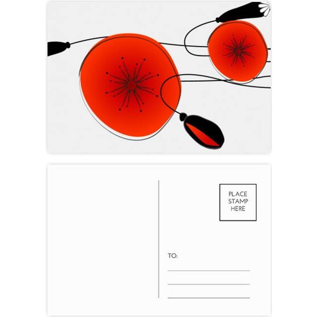 Flowers Painting Corn  Postcard Set Birthday Mailing Thanks Greeting Card