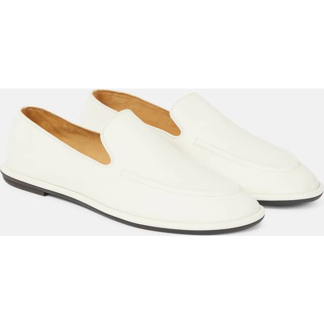 The Row Canal leather loafers - white (UK 8.5)