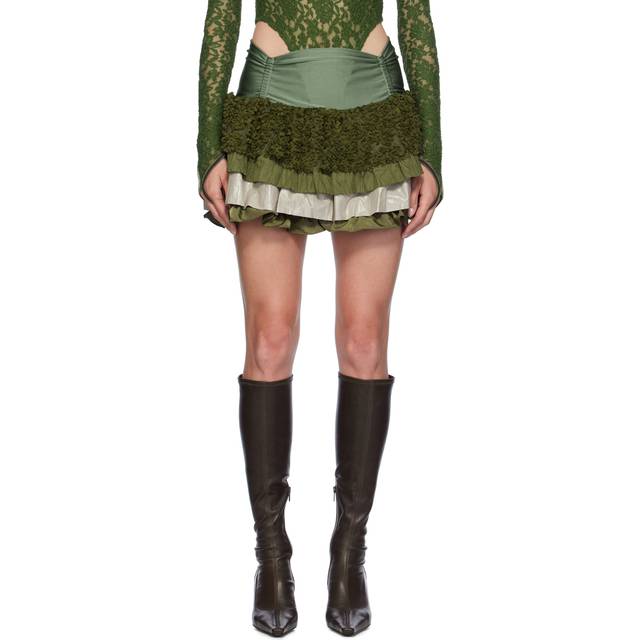 Andersson Bell Green Micro Tutu Miniskirt - Khaki - IT 38