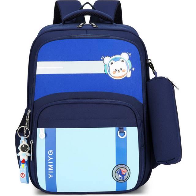 (Royal Blue) Comfortable And Lightweight Elementary School Backpack With Arc Shoulder Straps