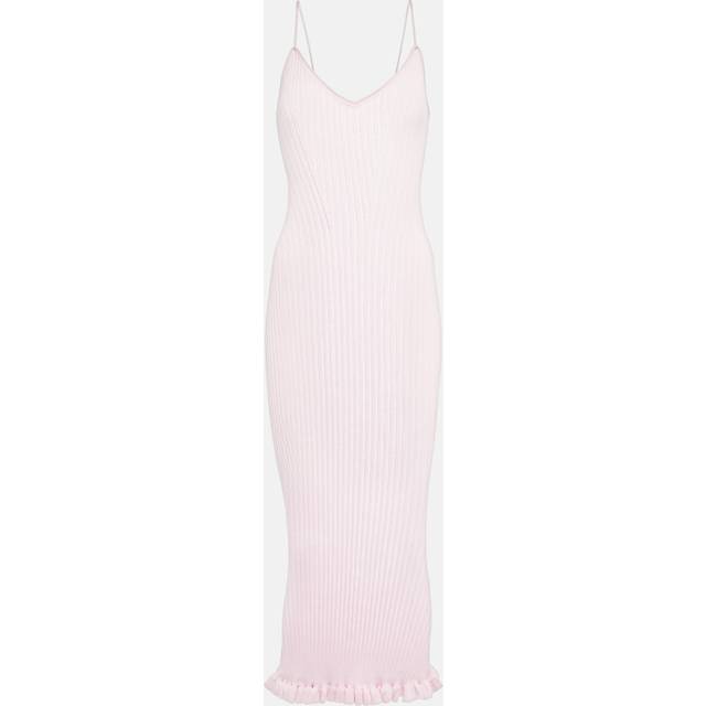 Khaite Nolita ribbed-knit slip dress