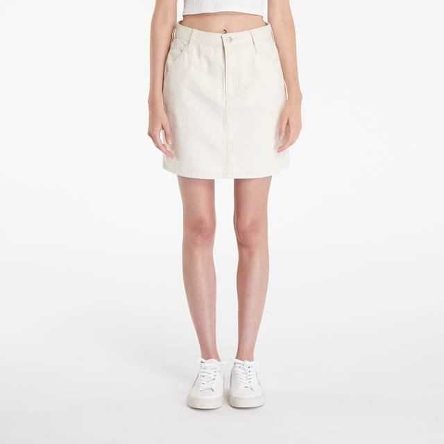Skirt Calvin Klein Jeans Hr A-Line Mini Skirt Hammerloop White 28 (28)