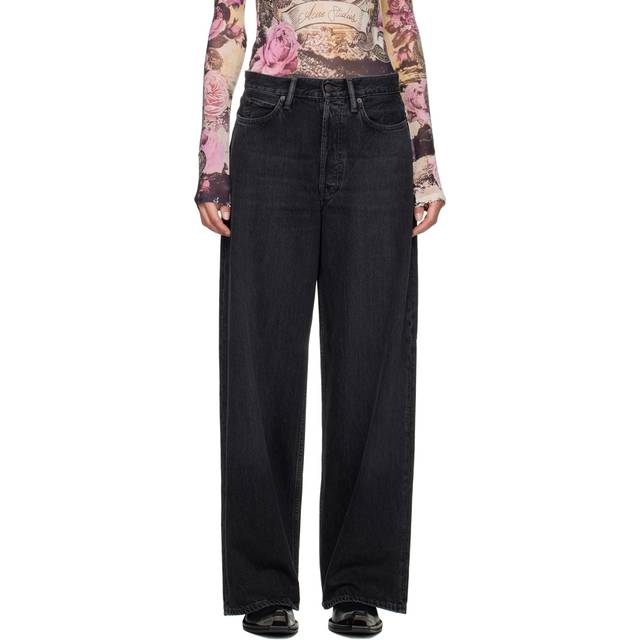 Acne Studios Black Baggy Fit Jeans - 900 Black - FR 42