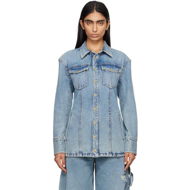 DARKPARK Blue Nicole Denim Jacket - Light Wash - XS