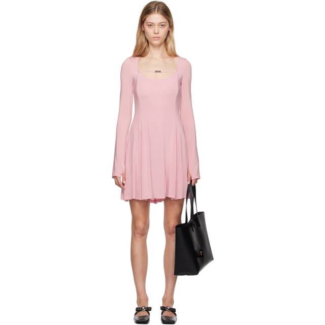Versace Jeans Couture Pink Flared Minidress - E459 Rosa 459 - IT 40