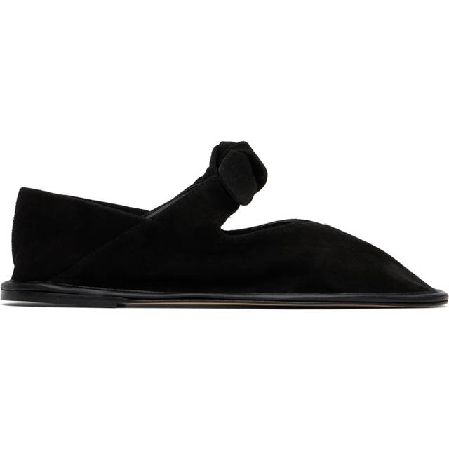 HEREU Black Llasada Ballerina Flats - Black - IT 38