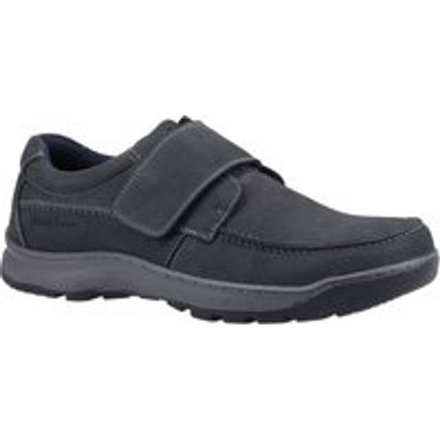 Hush Puppies Casper Comfort Strap Memory Foam Men's Shoes Men's Trainers, Size 13 In Navy Nubuck