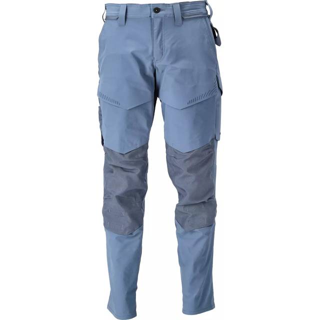 Mascot Customized Trousers with Kneepad Pockets, Stone Blue, L32W33.5
