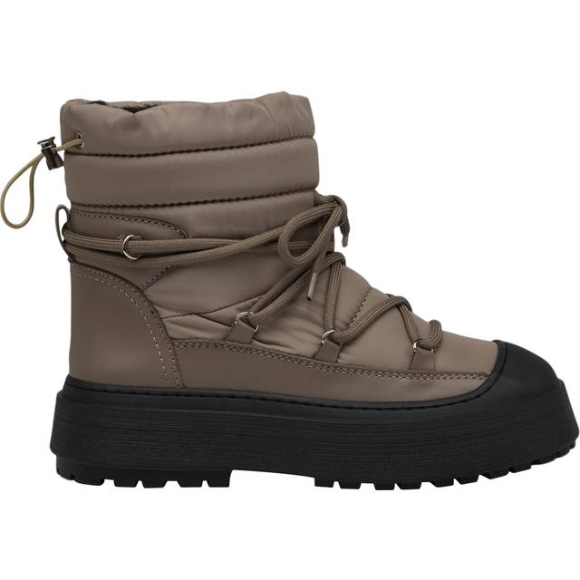 Garment Project Milo Snow Boot Earth Nylon / Leather Dam Stl. 36 - Vinterskor Från Magasin (36)