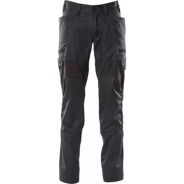 Mascot Trousers with Stretch Inserts and Thigh Pockets - Black 90C47 (L35W31.5)