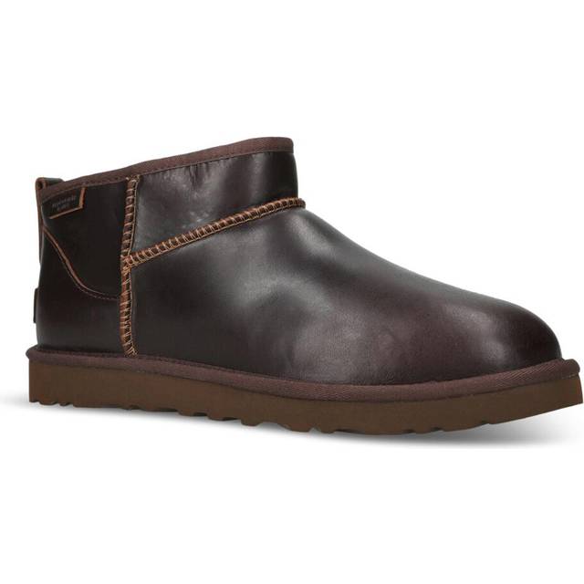 Classic Ultra Mini Leather Regenerate Boots - BROWN - Founded in 1978 by none other than an Aussie surfer on the Californian coast, UGG has been a staple of cosy comfort essentials ever since. Renowned for their fashion-forward shearling lined boots and snug loungewear- you won't need to look any further than UGG this winter season.