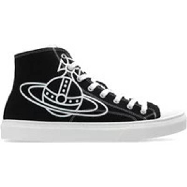 Vivienne Westwood Black Plimsoll High-Top Sneakers - SS24-N401 - IT 39