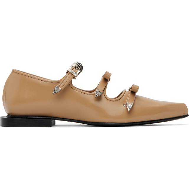 Toga Pulla SSENSE Exclusive Beige Pointed Toe Ballerina Flats - Beige - IT 35