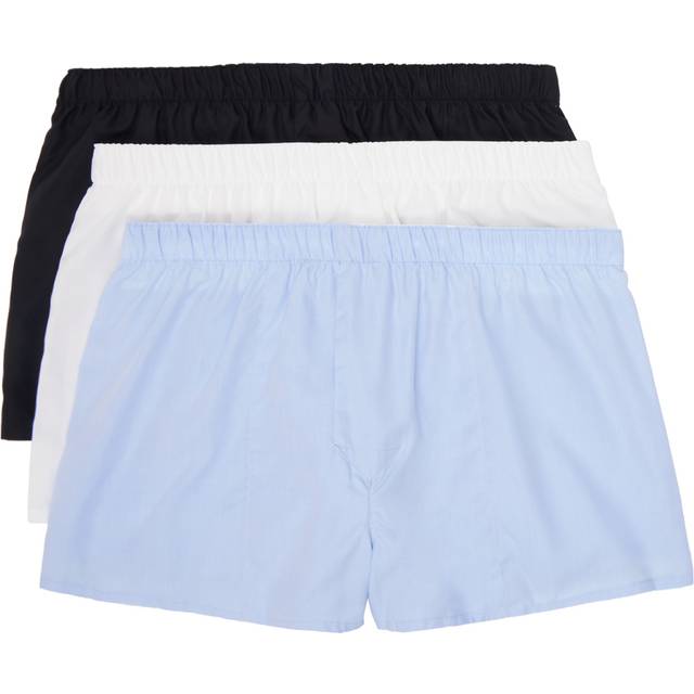 CDLP 3-Pack Boxer Shorts Slim Black/White/Sky Blue