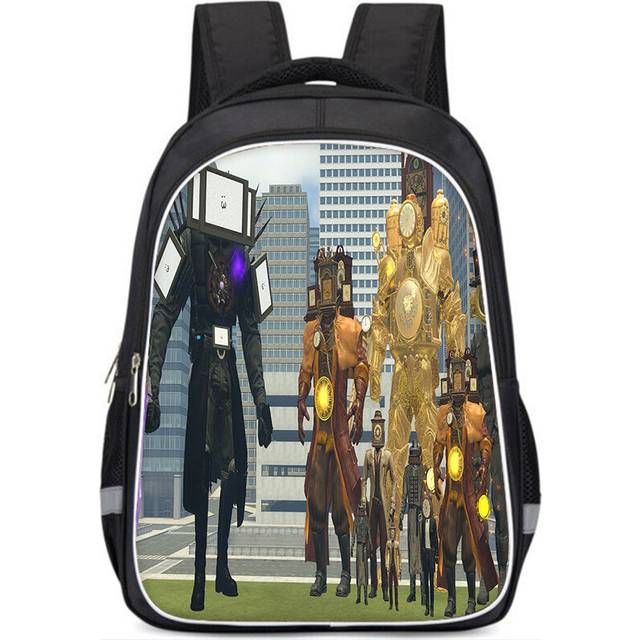 (Style M, Large) Nylon Backpack Unisex For Students With Vibrant Titan Tv Character Patterns
