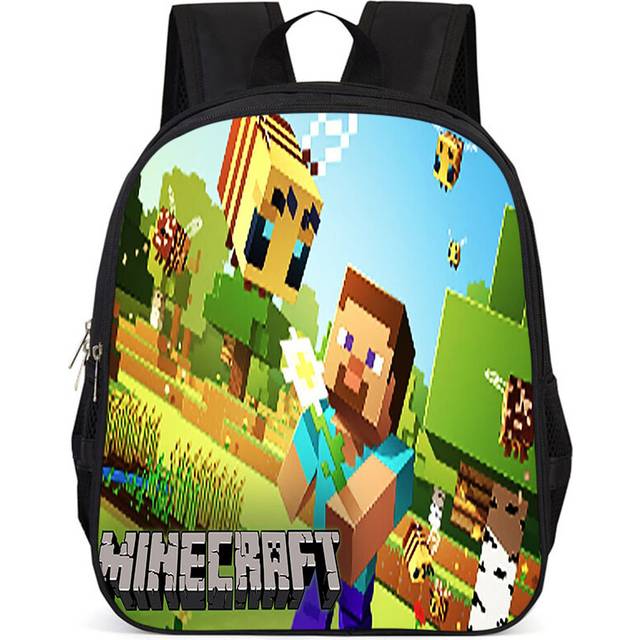 (Style A) Minecraft Highquality Themed School Backpack Oxford Cloth 15inch Student Bag