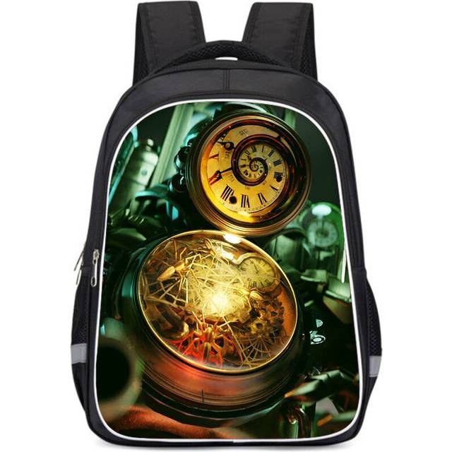 (Style B, Large) Nylon Backpack Unisex For Students With Vibrant Titan Tv Character Patterns