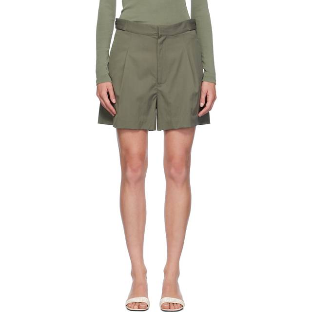 St. Agni Green Adjustable Shorts - Smokey Olive - XL