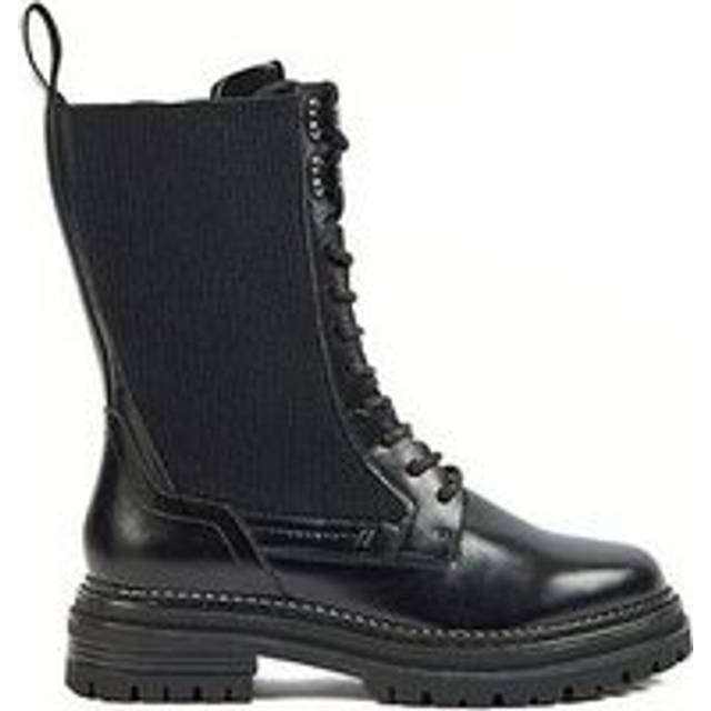 Women's Pod Polly Leather/Textile Women's Black Boots - Size: 4