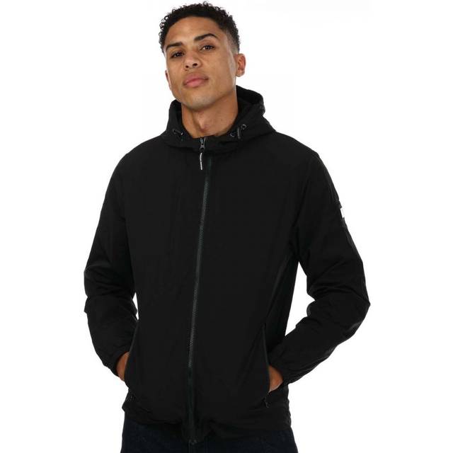 Weekend Offender Mens Parachute Jacket in Black - Size X-Large