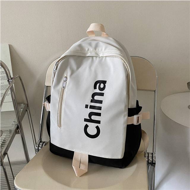 (Black) Colorful Lightweight Backpack For High School Girls With Stylish Design And Functional Features