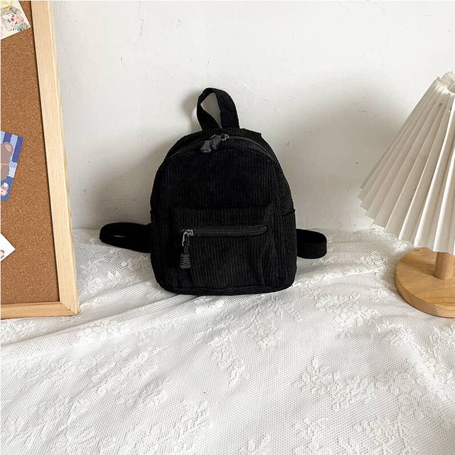 (Black) Womens Versatile Small Backpack 2023 Trendy Casual Style Perfect For School And Outings