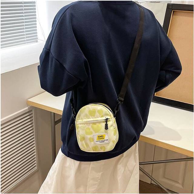 (Yellow) Chic 2023 Fashionable Canvas Crossbody Purse For Women With Zipper Closure And Soft Material