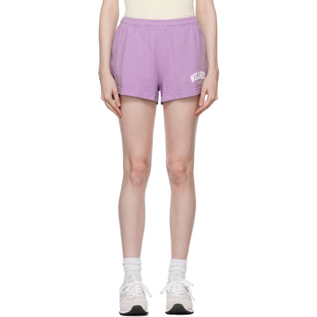 Sporty & Rich Purple 'Wellness' Disco Shorts - 342 Violet - XL