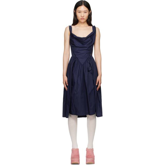 Vivienne Westwood Navy Sunday Midi Dress - K410 Navy - IT 44