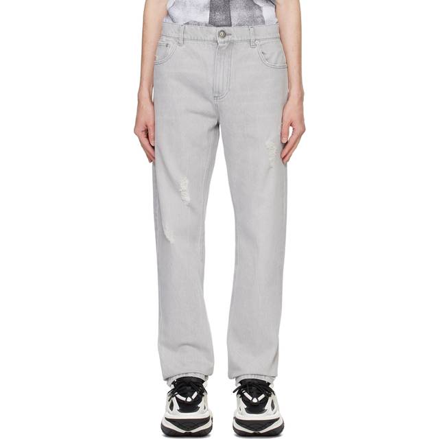 Balmain Gray Regular Jeans - 9FK GRIS CLAIR DÉLA - WAIST US 32