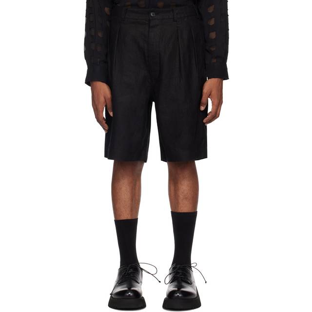 Sunflower Black Pleated Shorts - 999 BLACK - IT 52