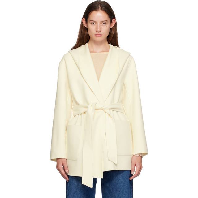 MACKAGE White Azra Coat - C0253 Cream - XL