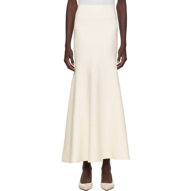 The Frankie Shop Off-White Gabrielle Midi Skirt - Off White - S