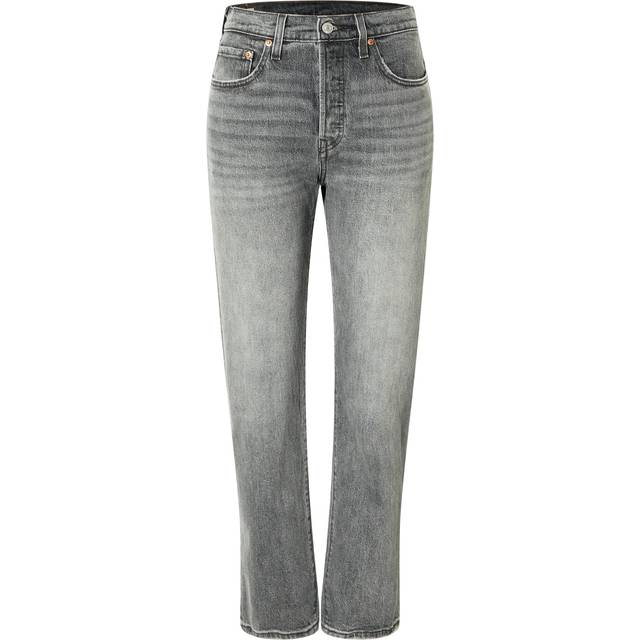 Levi's 501 Crop Straight Leg Jeans - Denim