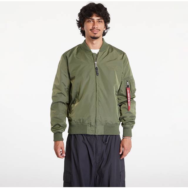 Men s MA-1 TT Two Tone Bomber Jacket Sage Green (L)