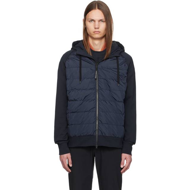 Canada Goose Navy Hybridge Huron Zip Down Jacket - Atlantic Nvy - M