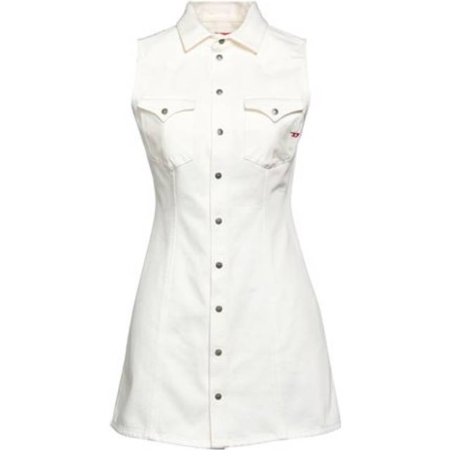 Diesel Woman Mini dress White Size M Cotton