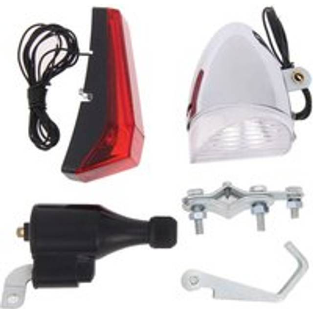 Tlily - Bicycle Friction Dynamo Generator Tail Light Set Bike Cycling Headlight Acessories