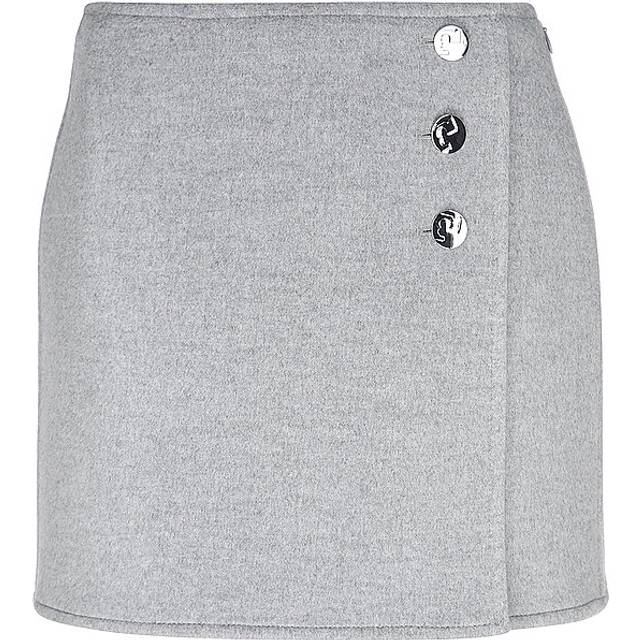 Tory Burch-T Monogram Gonne Grigio-Donna - Gray - 4