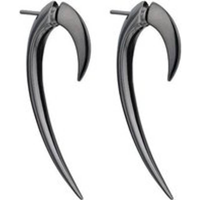 Shaun Leane Hook Sterling Silver Black Rhodium Size 1 Earrings - Silver