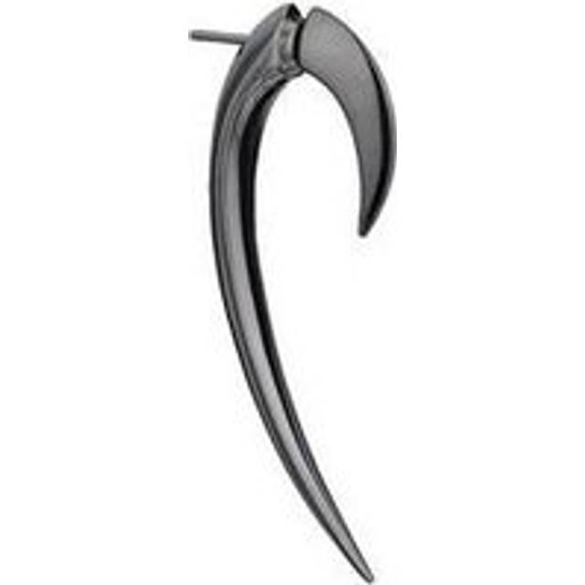 Shaun Leane Hook Single Sterling Silver Black Rhodium Size 1 Earring - Silver