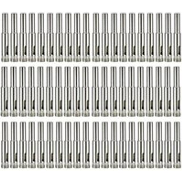 60Pcs Diamond Drill Bit, 8mm Coated Tip Hole Hollow Core Bits Cutter for Glass Ceramics Porcelain Tile