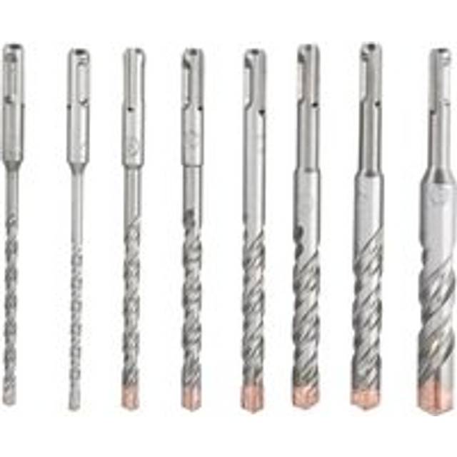 8PCS sds Plus Hammer Drill Bit Set 40Cr Steel Stone Cutter Concrete 5-18mm Saw Drilling Bits