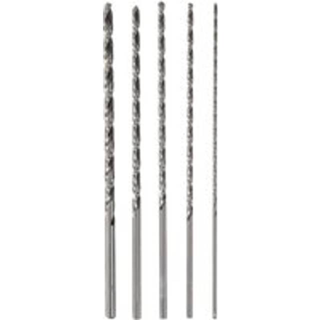 5PCS Extra Long High-speed Steel Drill Bit Sets Straight Shank Twist Tool 2-5mm for Wood